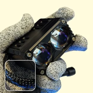 Lights pro X2 Plus Blue and black Braided